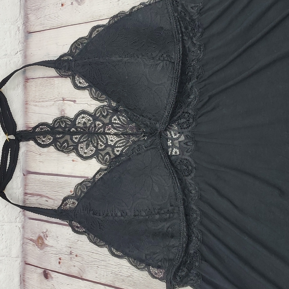 Daisy Fuentes Women  Chemise Teddy Babydoll Soft Stretch Mother Day Black Sz 1X - Picture 17 of 17